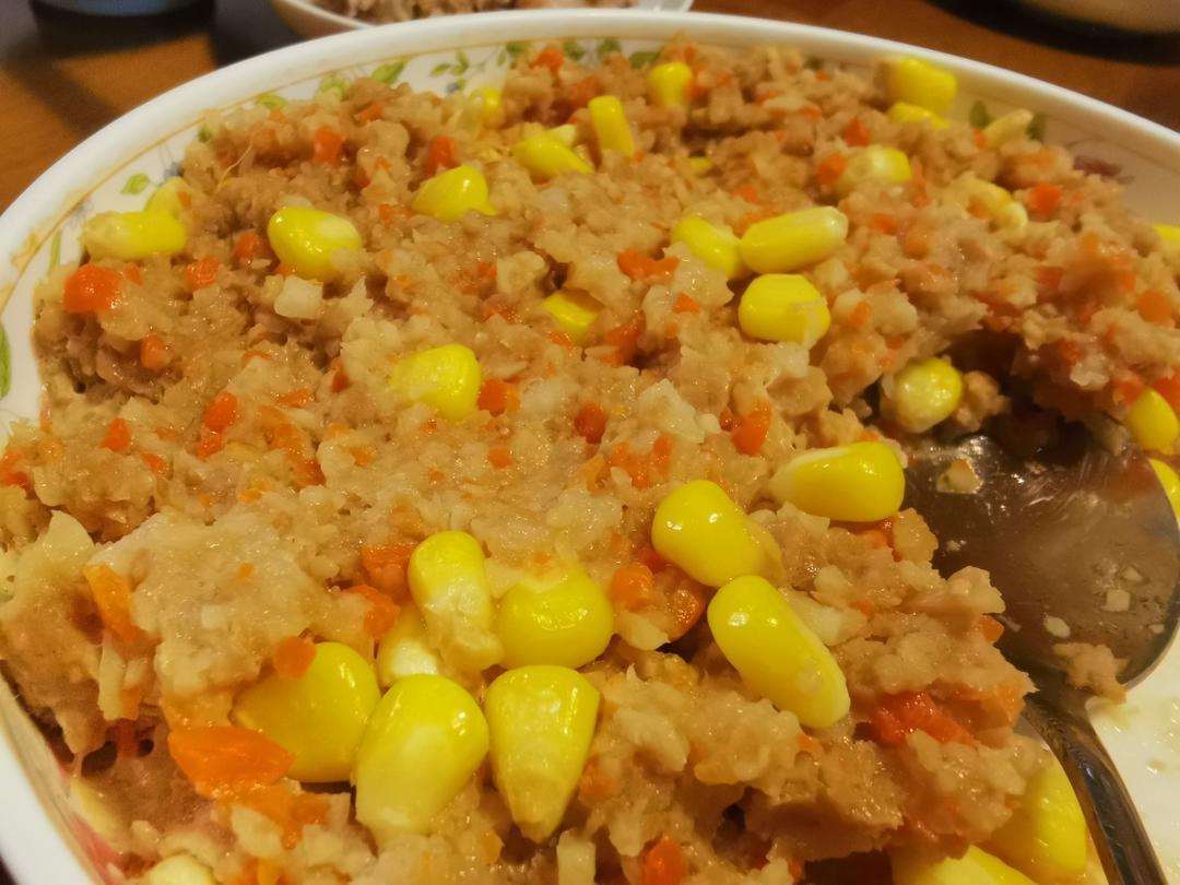 莲藕蒸肉饼