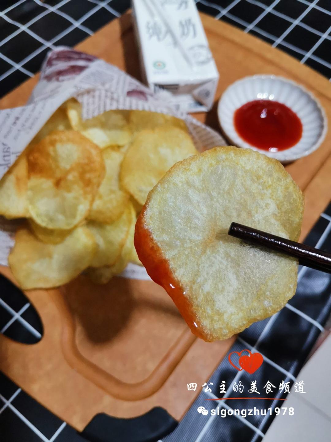 自制炸薯片，学会以后再也没买过薯片