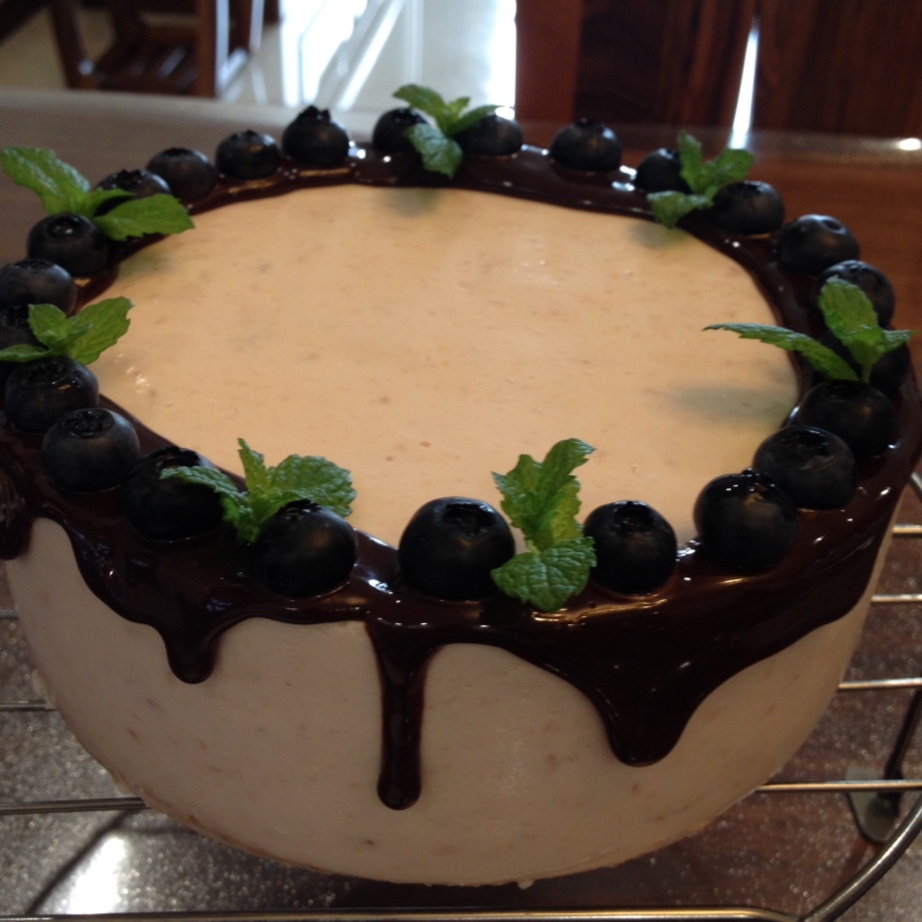 渐变蓝莓冻芝士蛋糕（免烤）