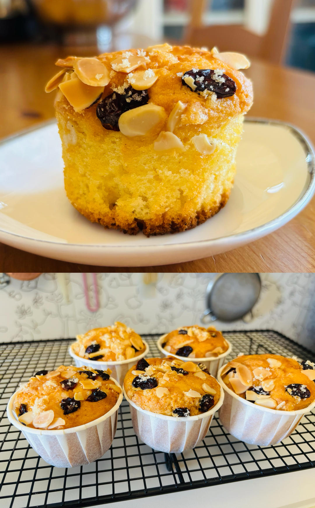 香气扑鼻的杏仁麦芬muffin