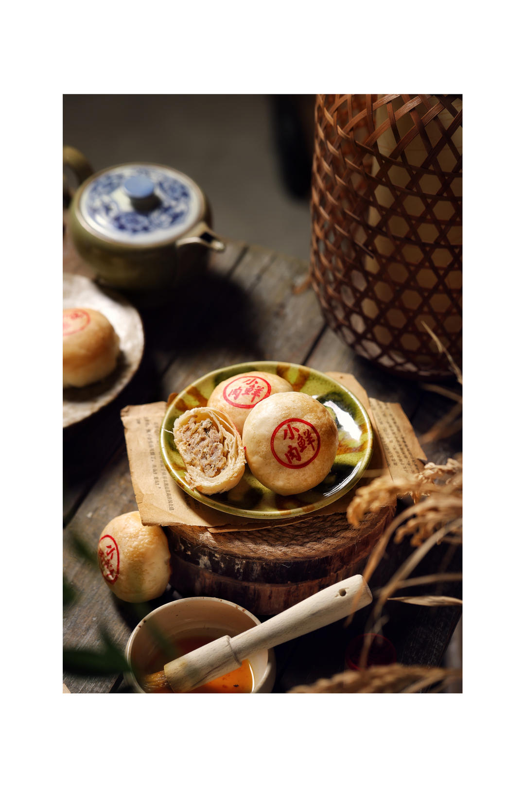 苏式榨菜鲜肉月饼