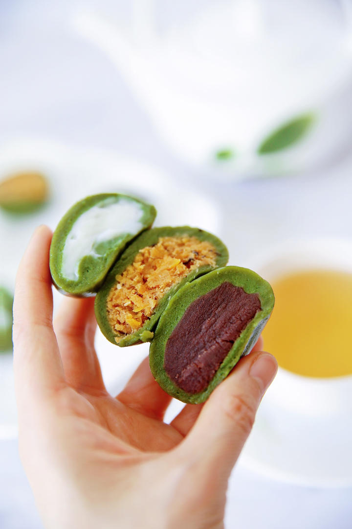 yiyi妈妈做的青团