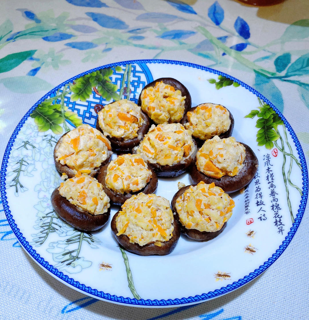 豆腐肉末酿香菇