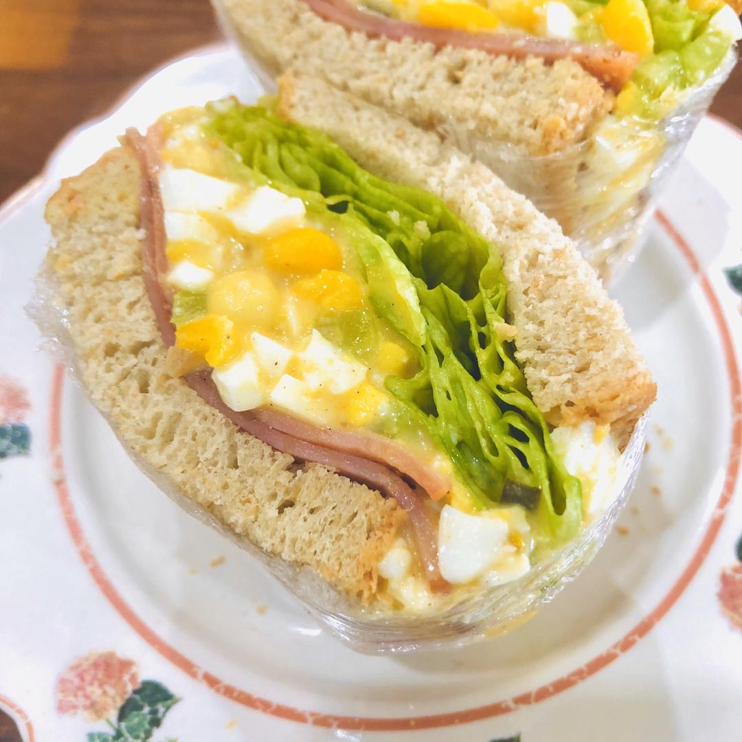 早餐记录|鸡蛋沙拉三明治的做法
