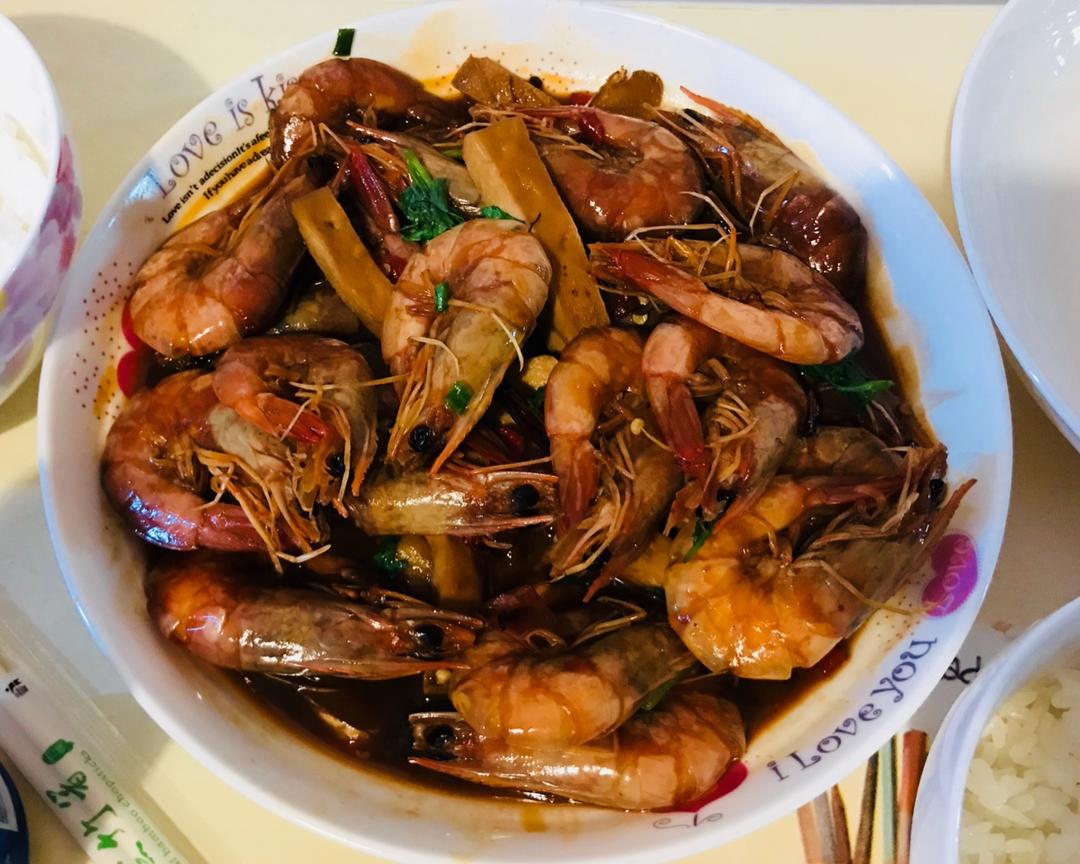 好吃又简单的红烧虾