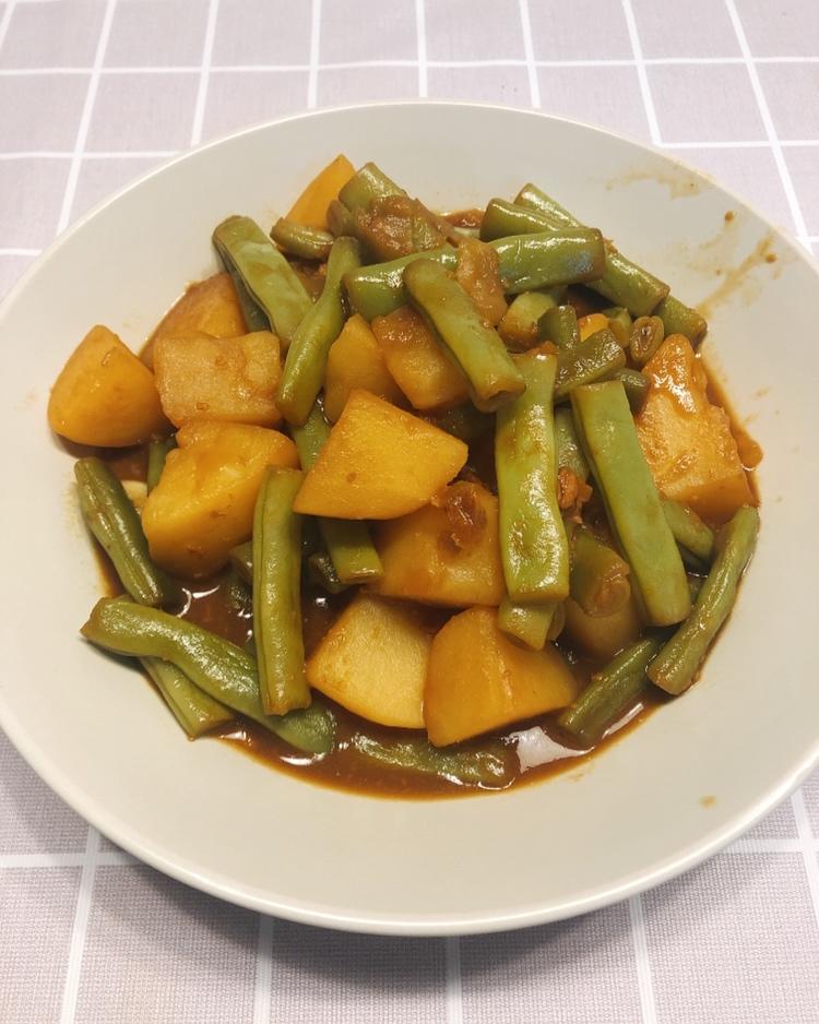 土豆炖豆角
