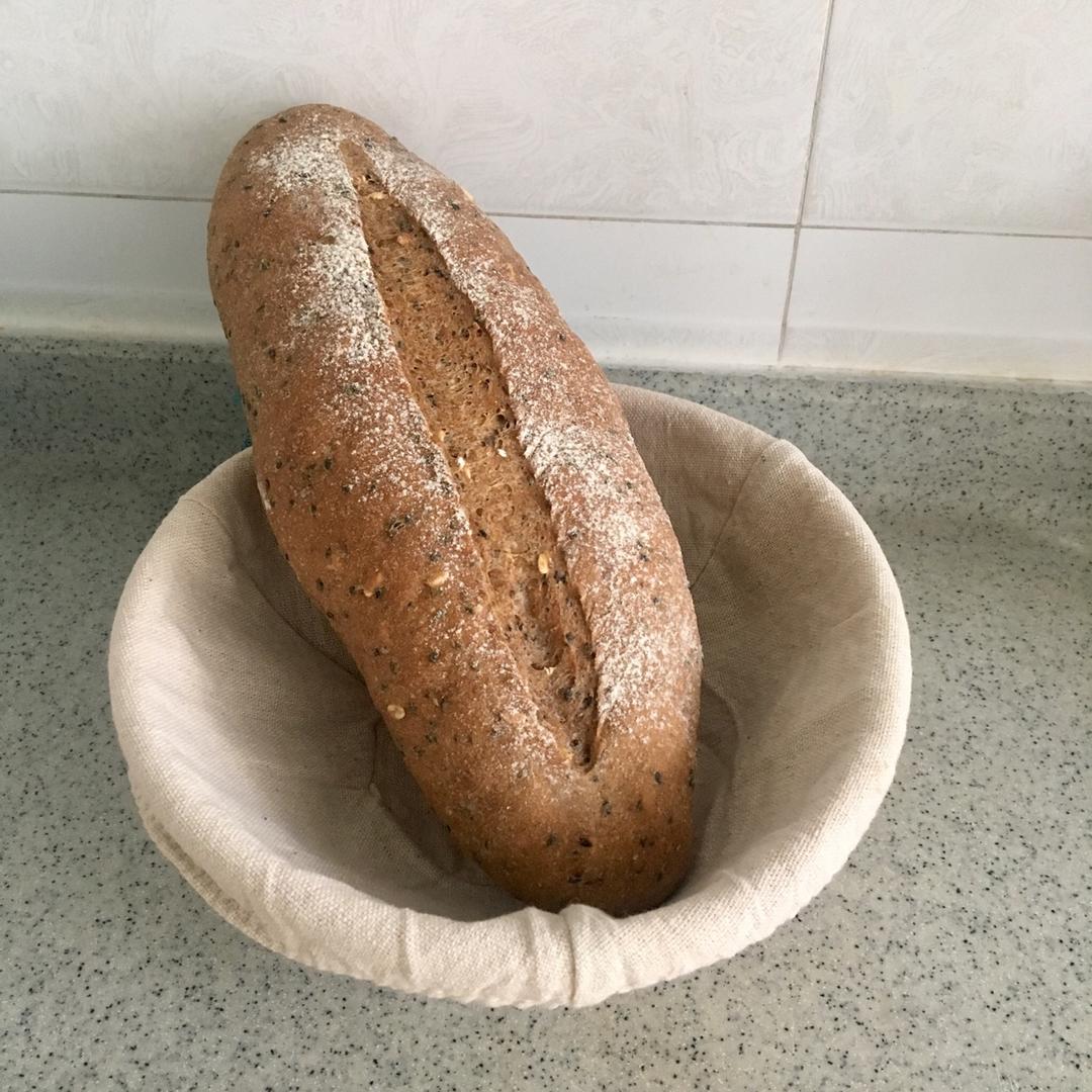 无糖无油全麦欧包