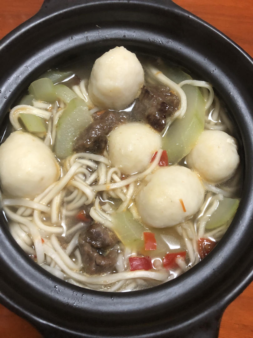 cindyzhang做的鱼丸粗面乌冬面