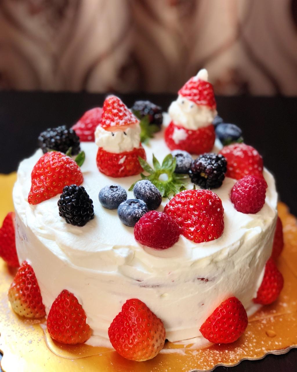 圣诞呆萌裸蛋糕