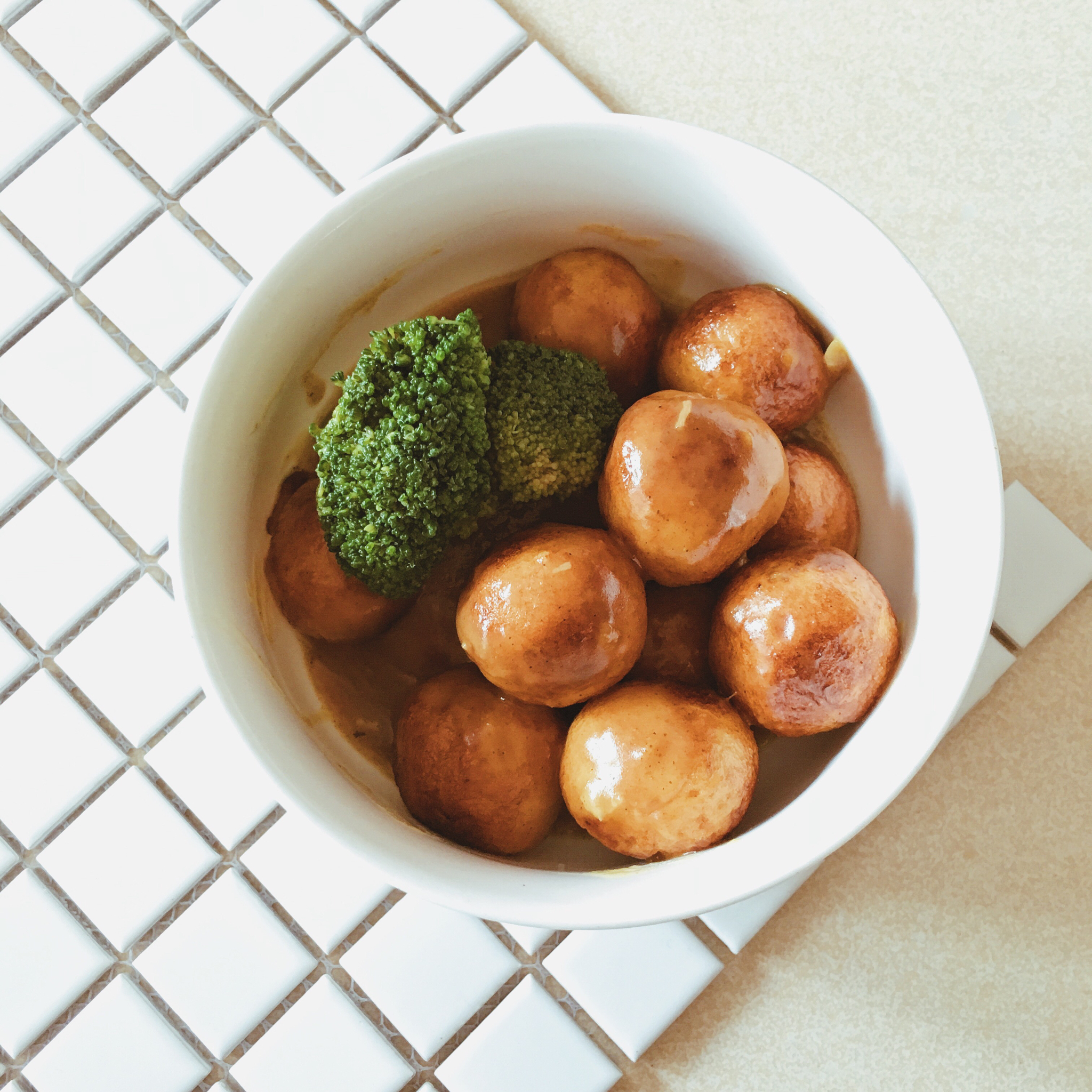 程橘做的咖喱小鱼蛋