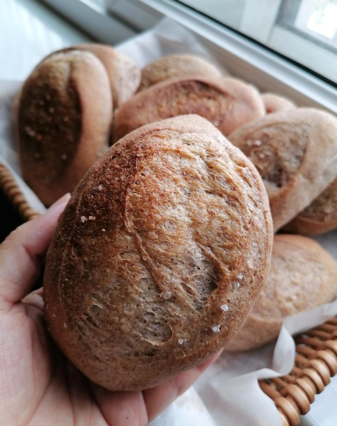 口感非常好的50%全麦主食餐包