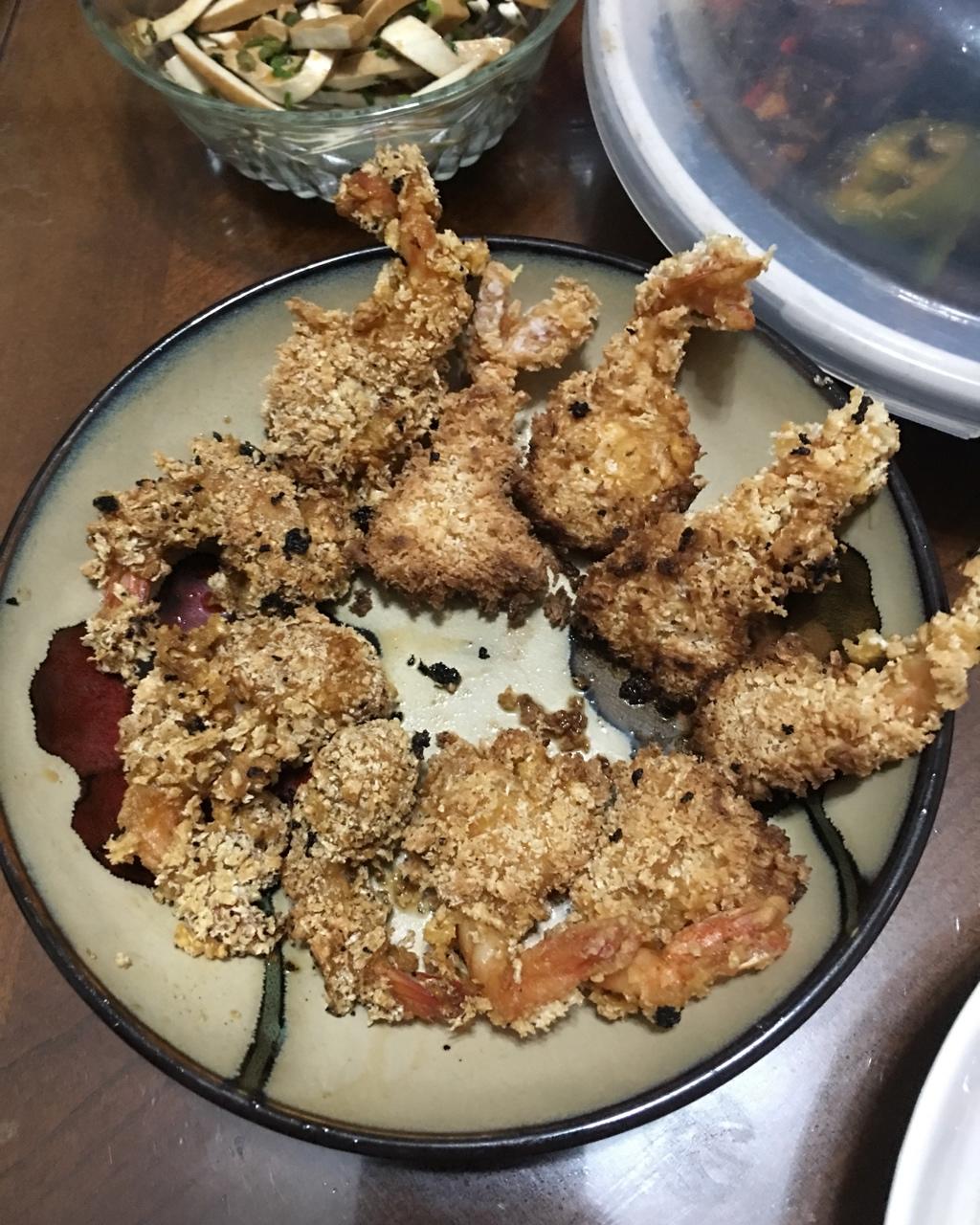 面包糠炸虾