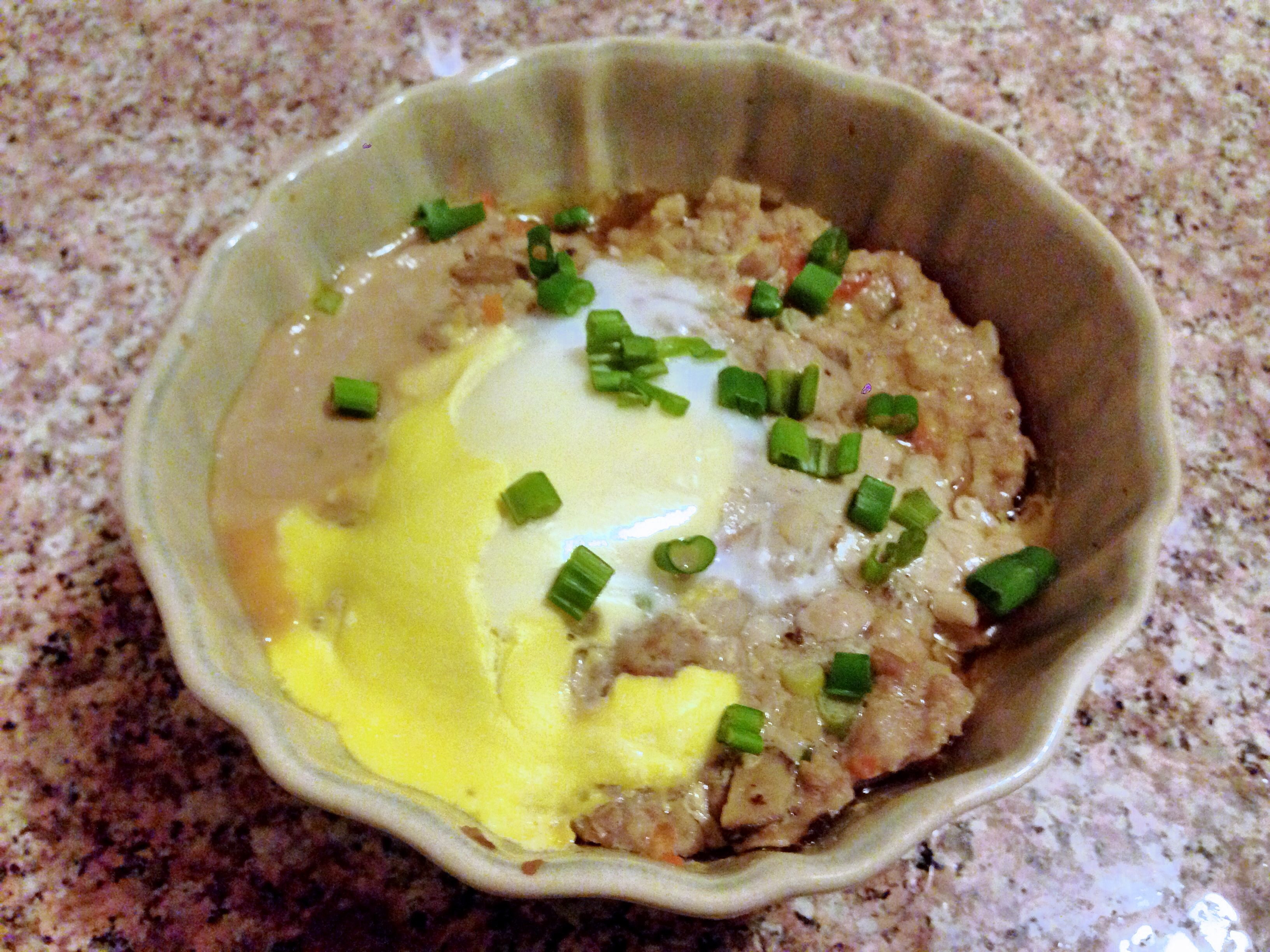 咸蛋蒸肉饼