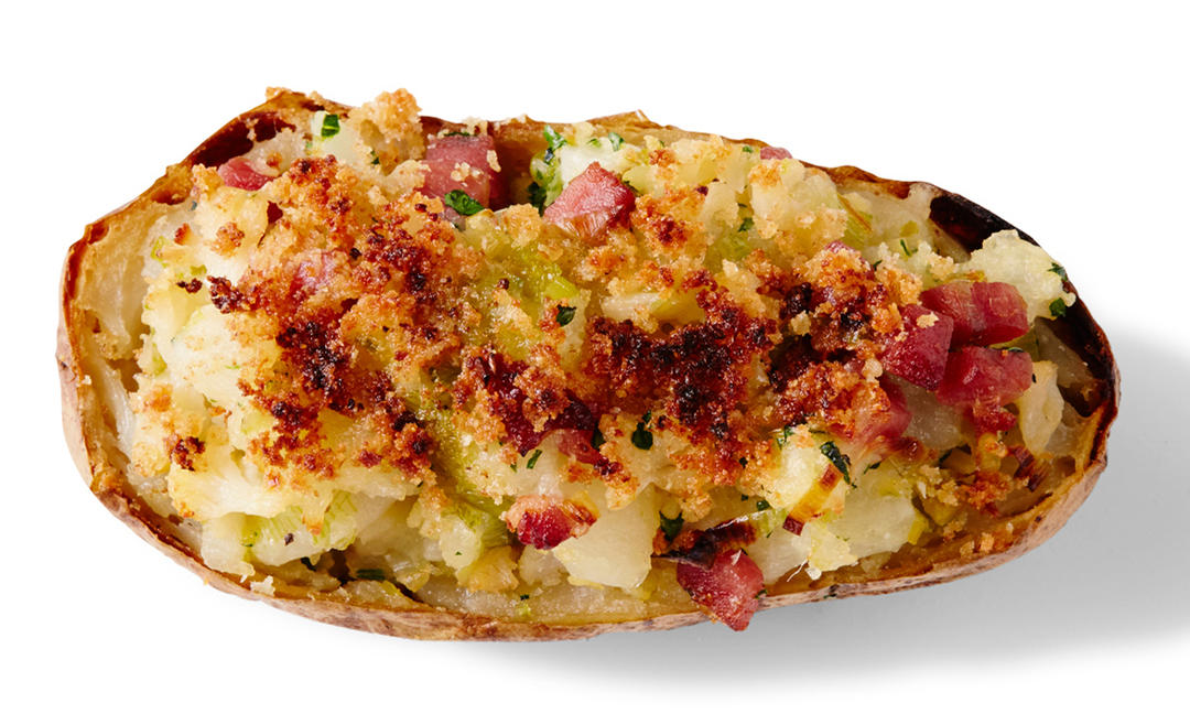 火腿菜花烤土豆的做法