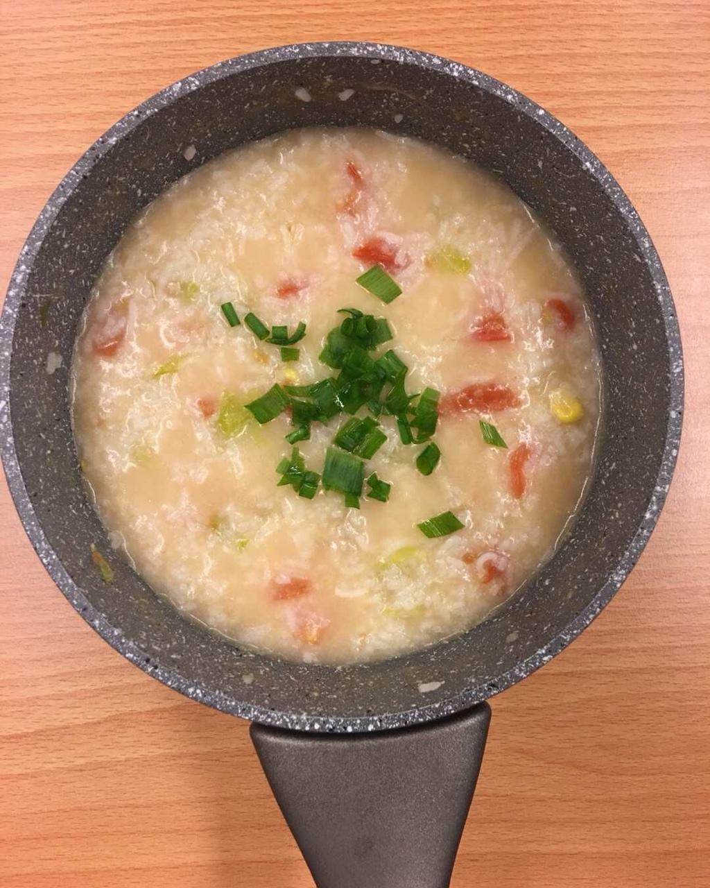 ier做的玉米火腿粥