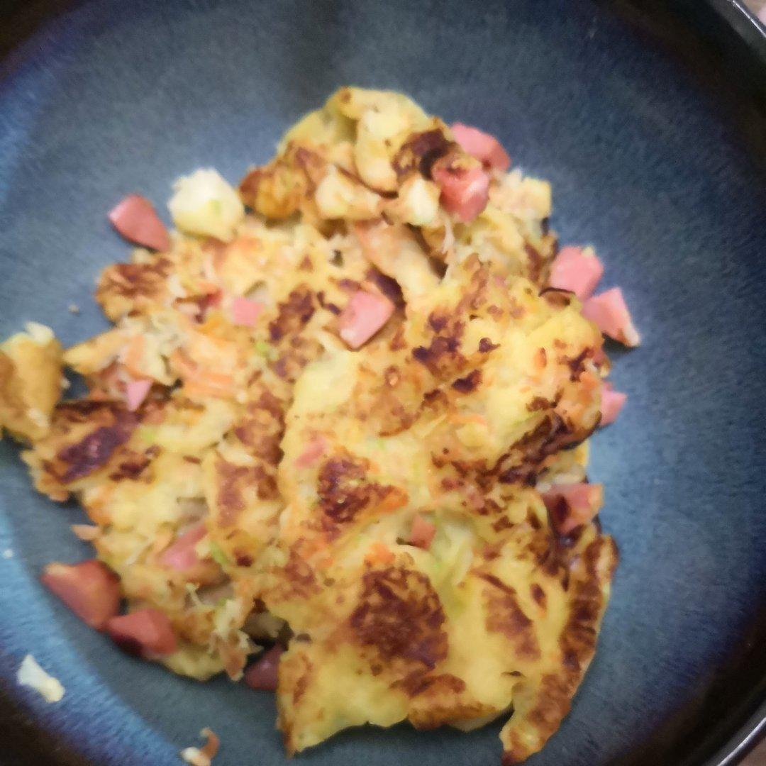 简单快手蔬菜鸡蛋煎饼