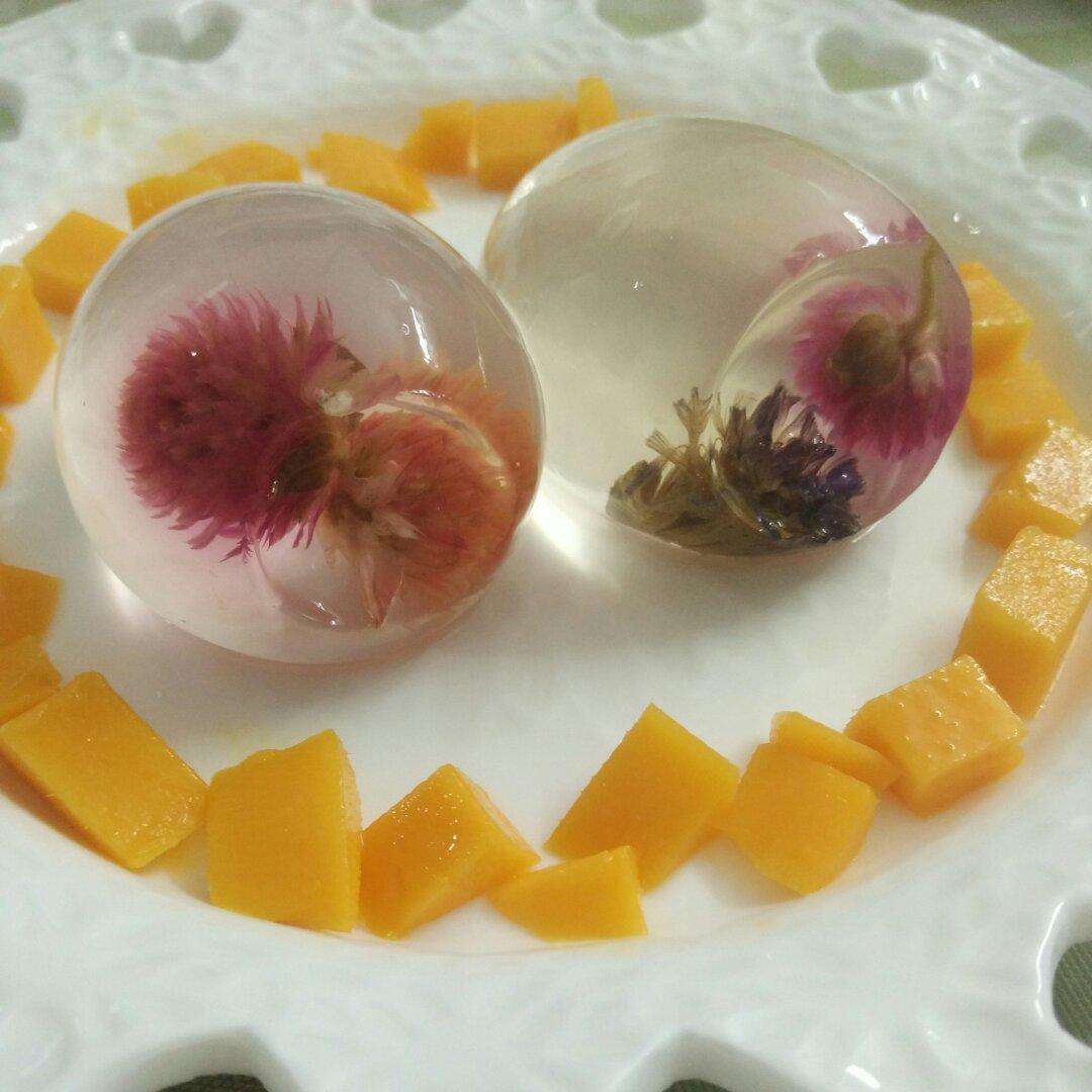 夏日の白凉粉【水】