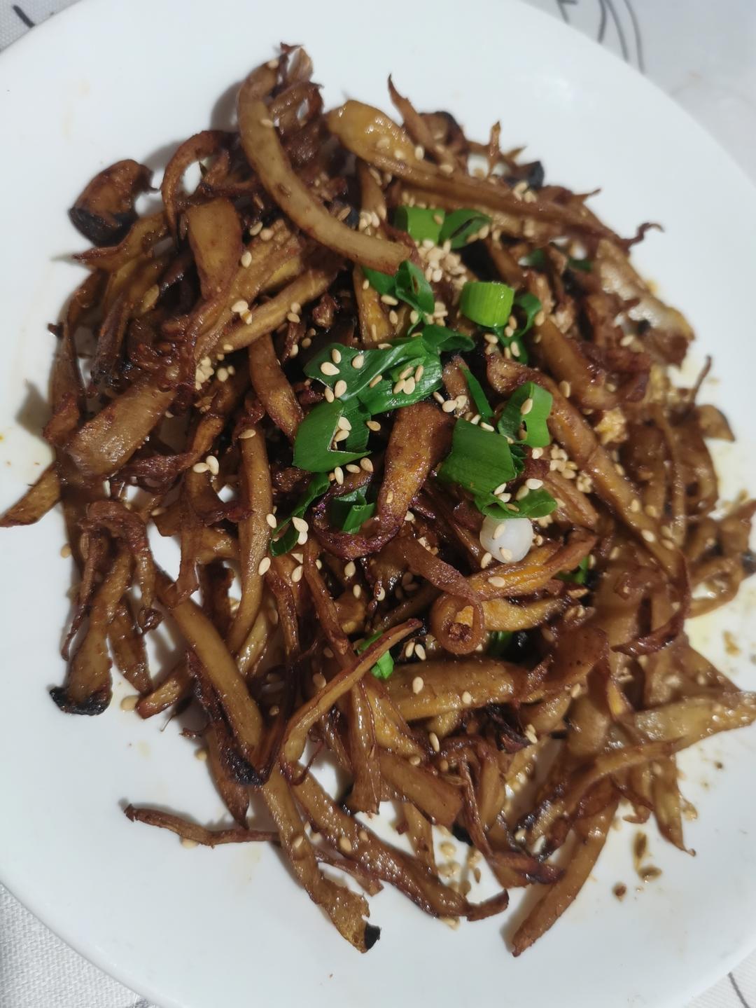 越嚼越香‼️比肉还要好吃👉干煸孜然杏鲍菇