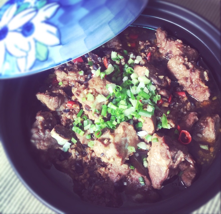 豆豉耗油蒸排骨