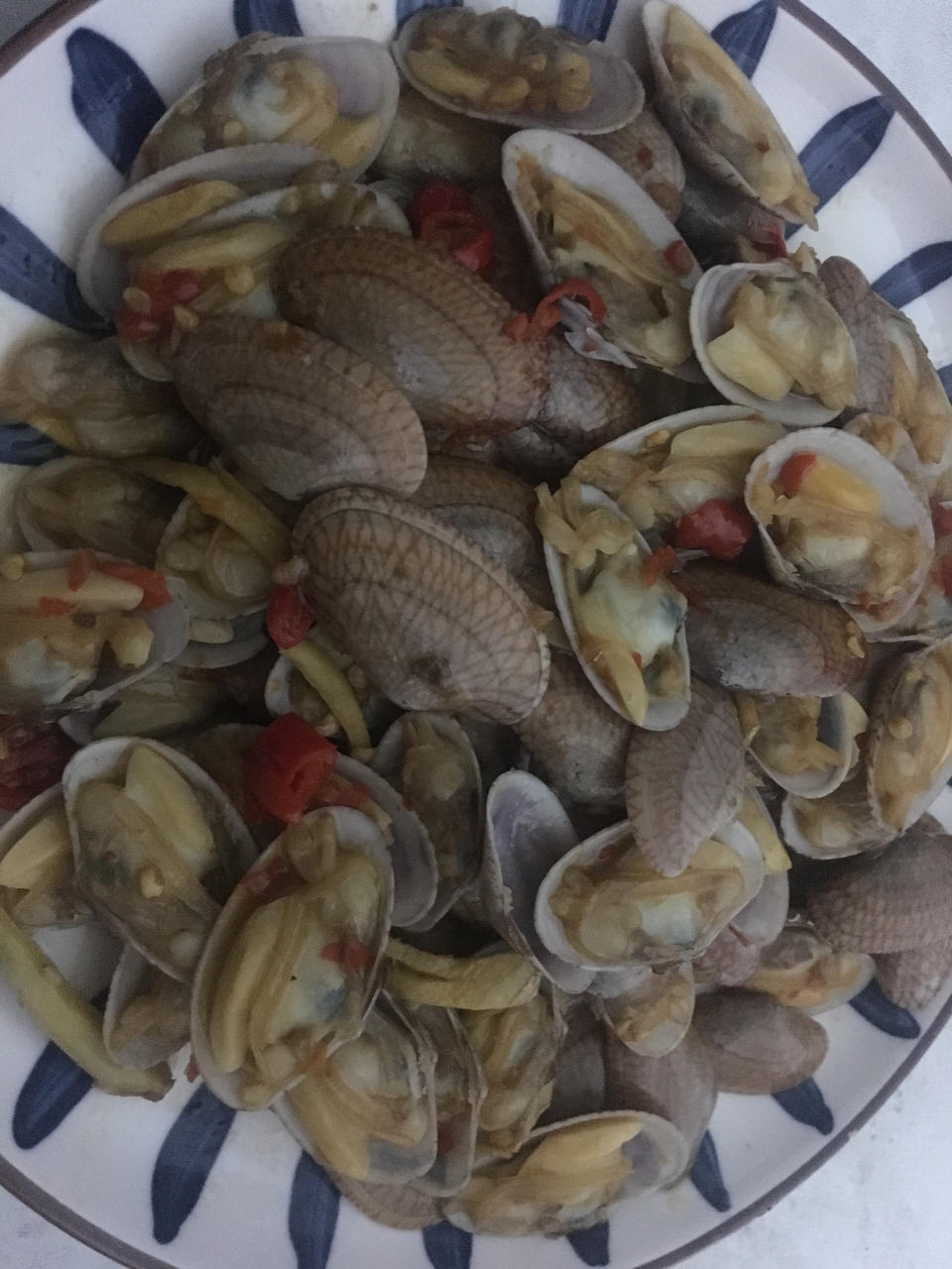 香辣炒花甲