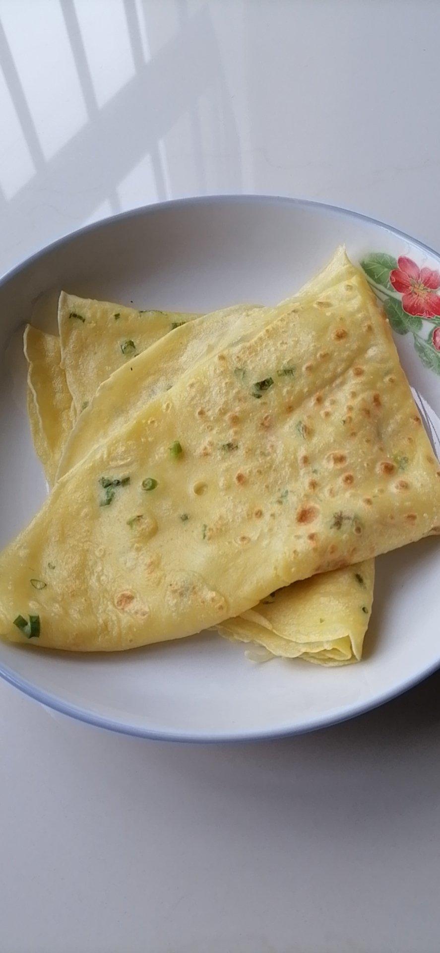 恋上晴天0428做的火腿鸡蛋饼低筋面粉