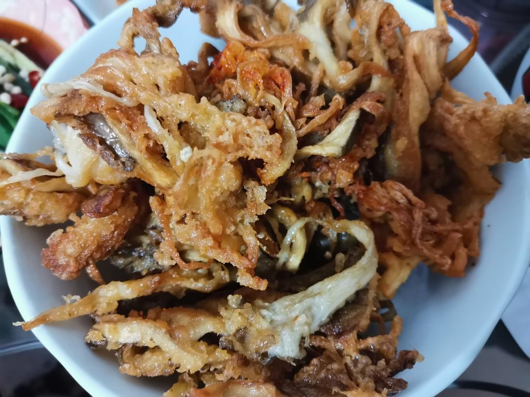 软炸蘑菇（平菇）