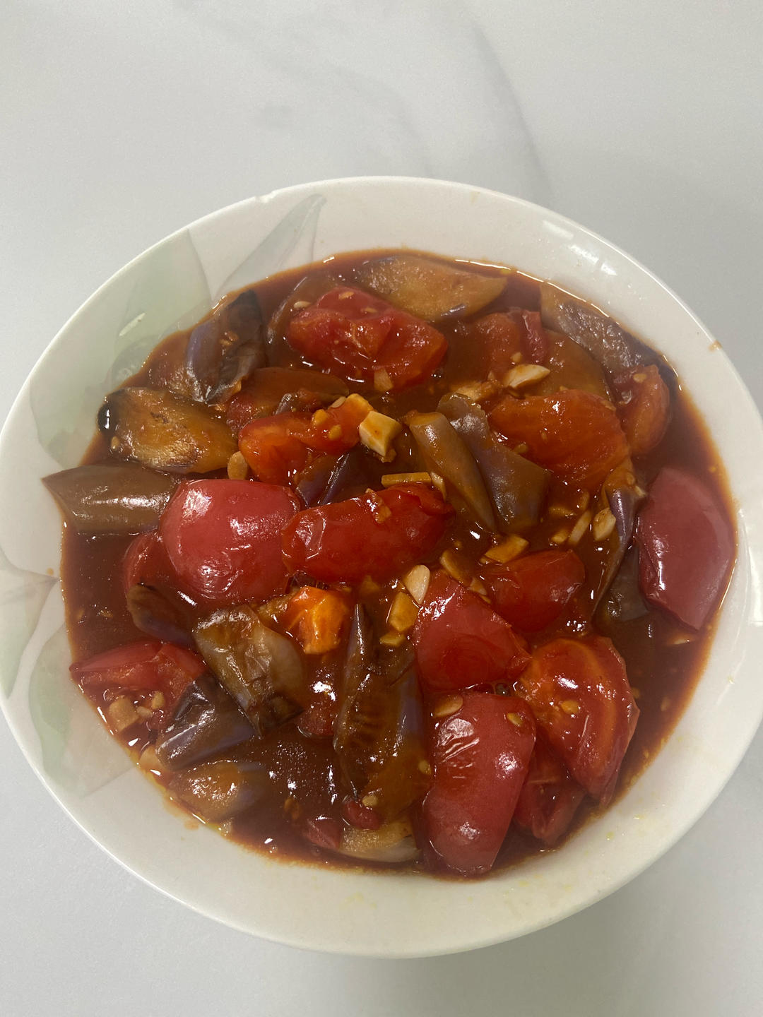 5分钟快手下饭菜#番茄炒茄子🍅番茄家族