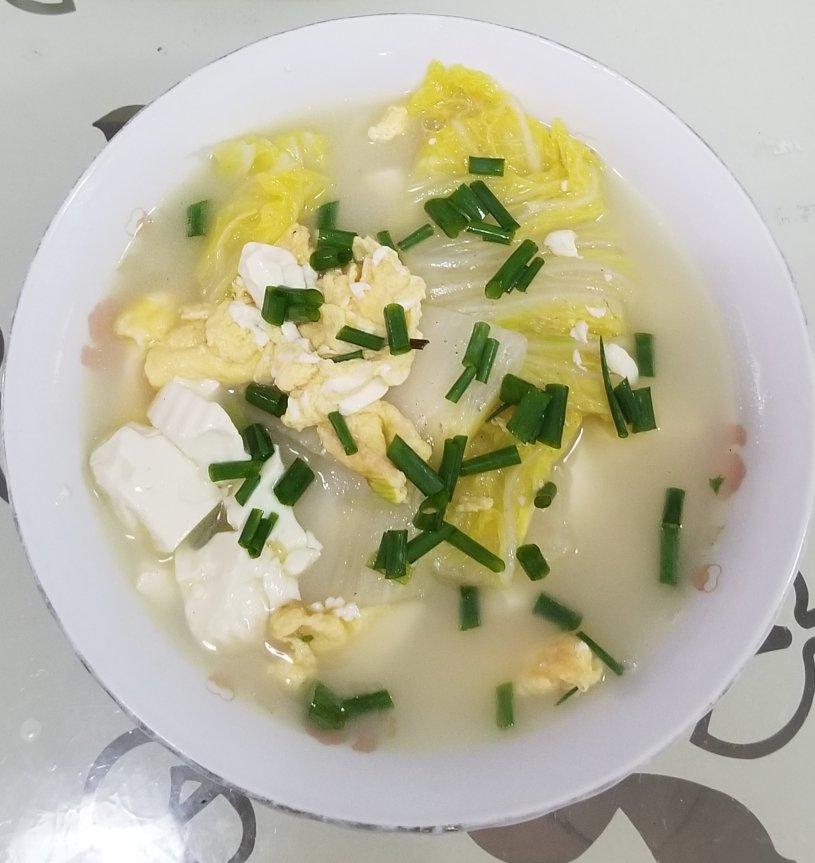 白菜豆腐汤