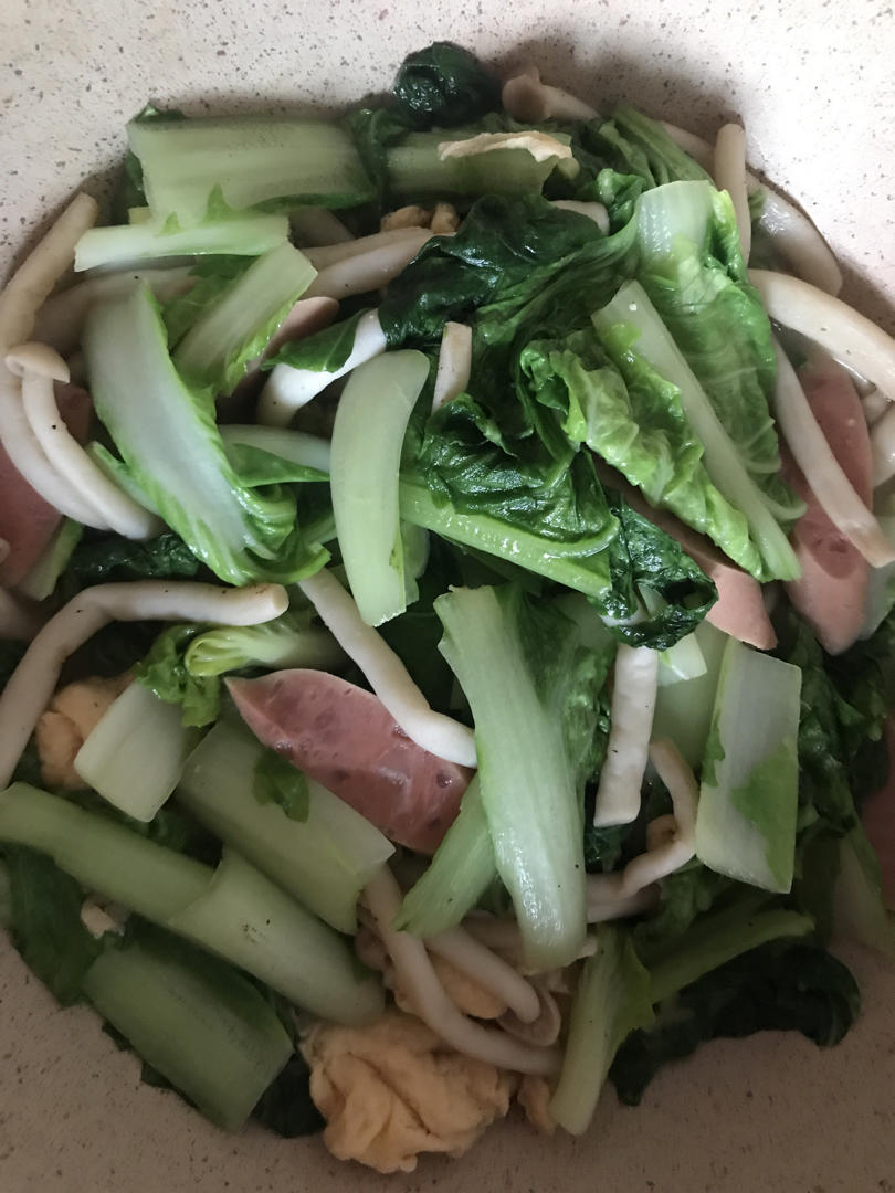 300大卡吃到撑 / 鲜美蘑菇烩青菜