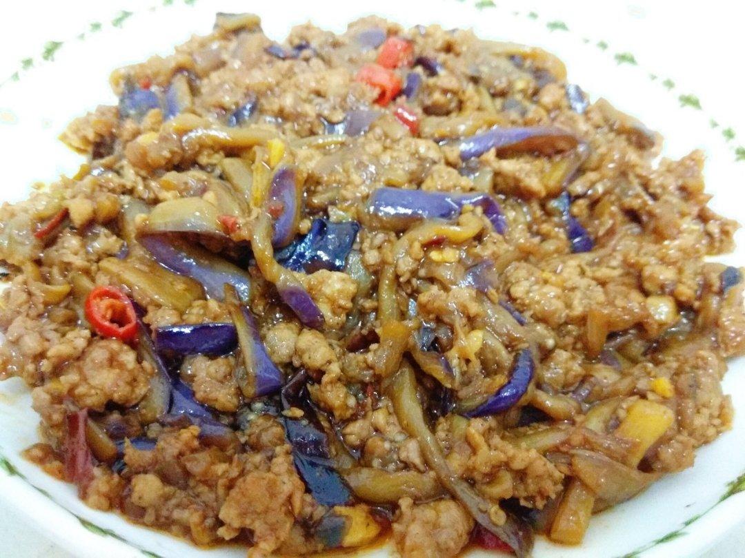 红烧肉沫茄子