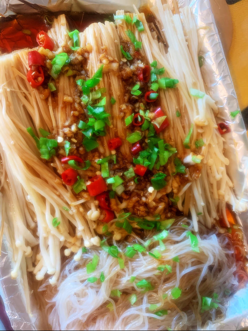 锡纸粉丝金针菇（烤箱版）