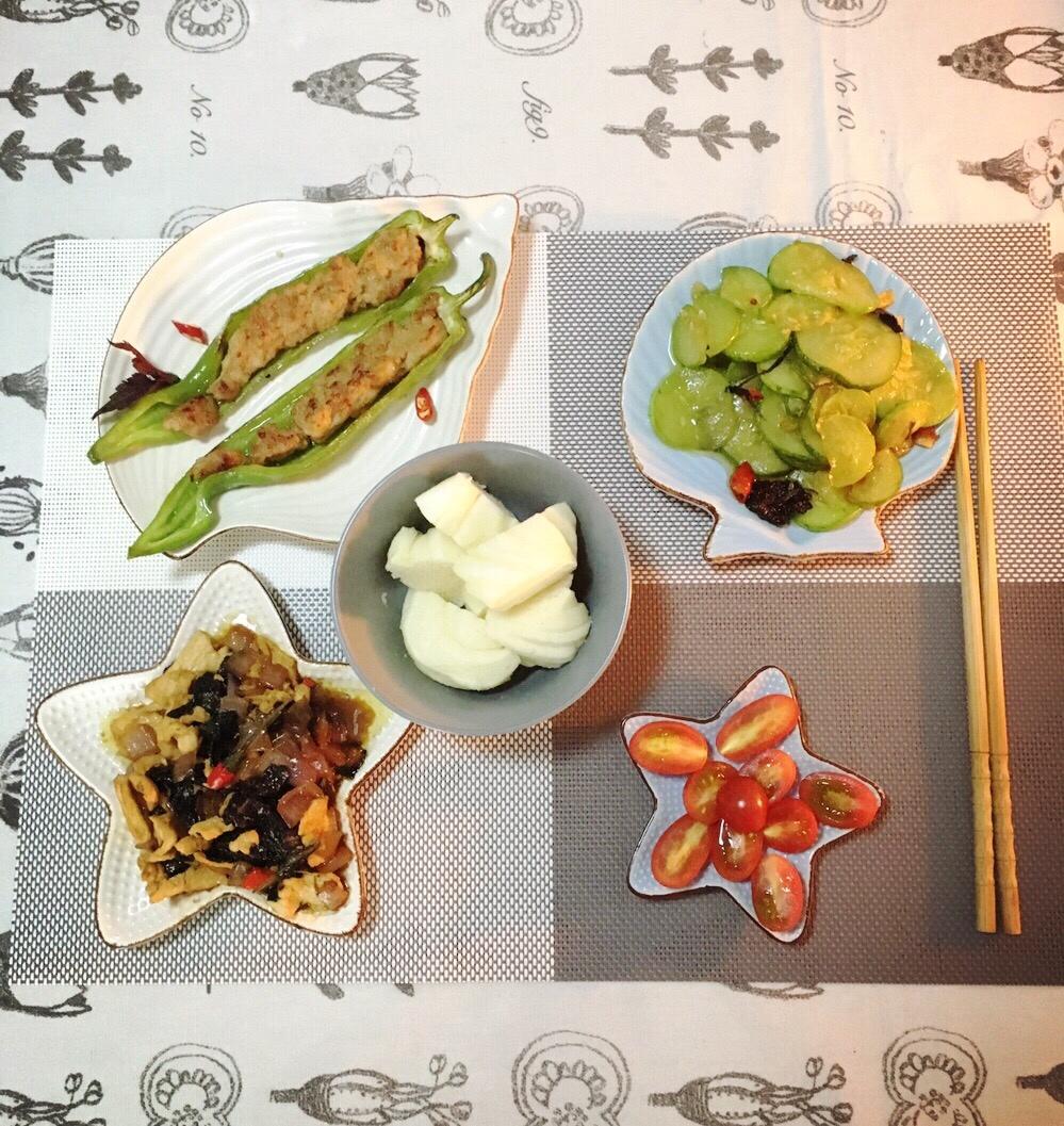 紫苏煎黄瓜