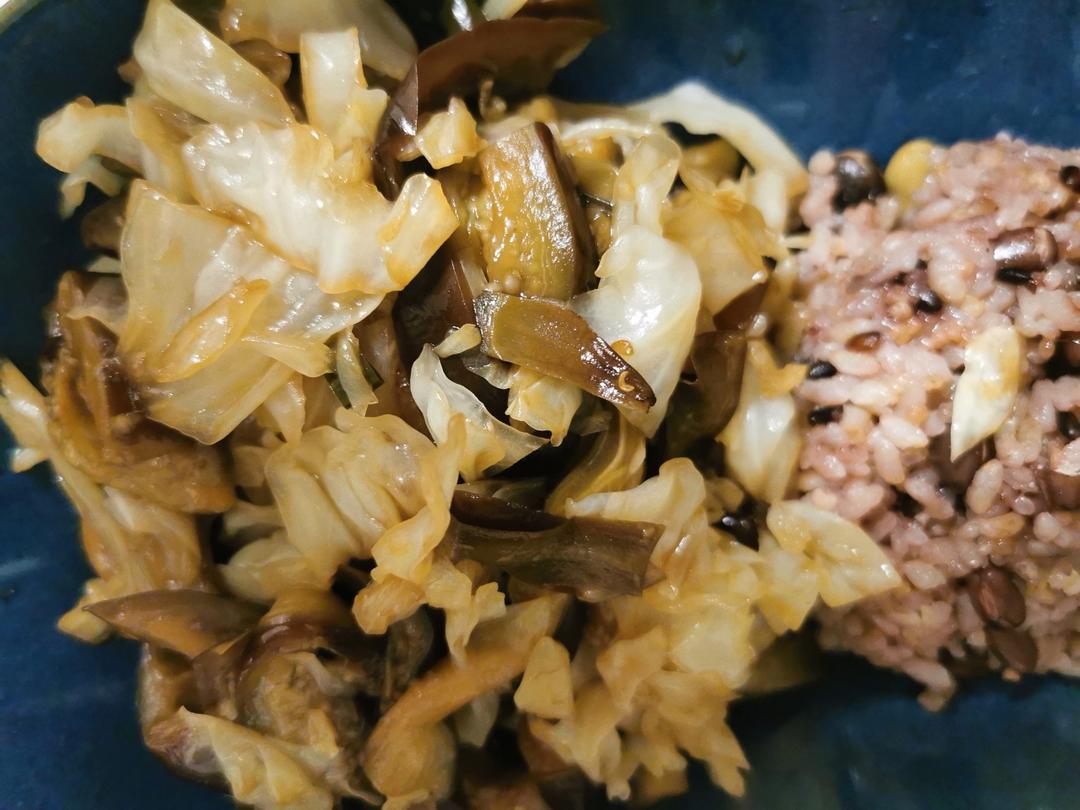 茄子炒包菜