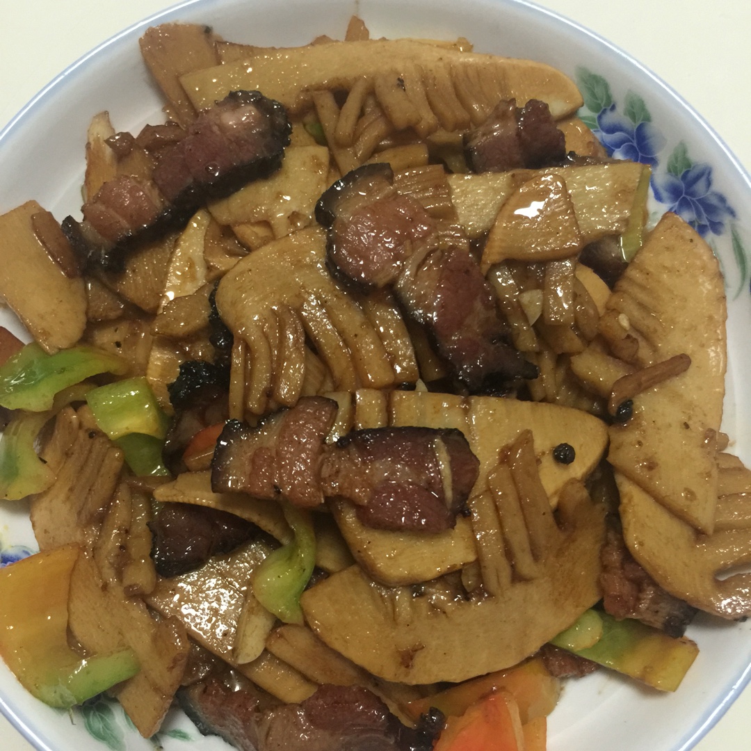 冬笋炒腊肉