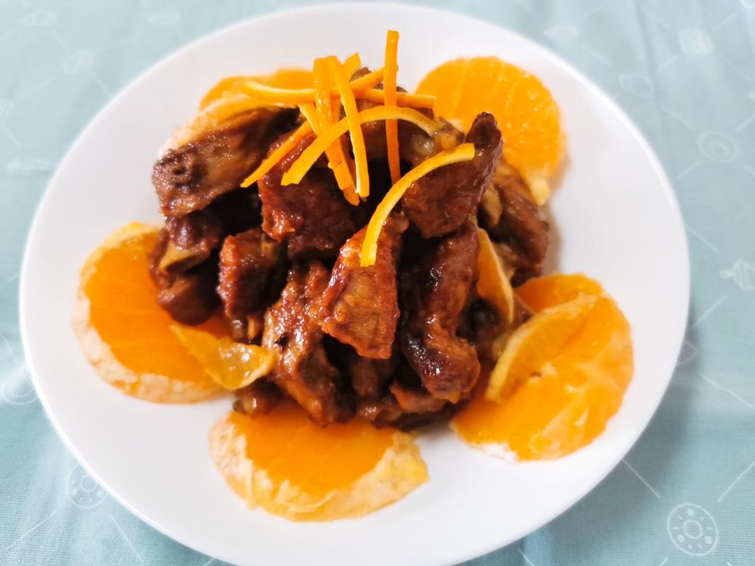 橙香黑醋排