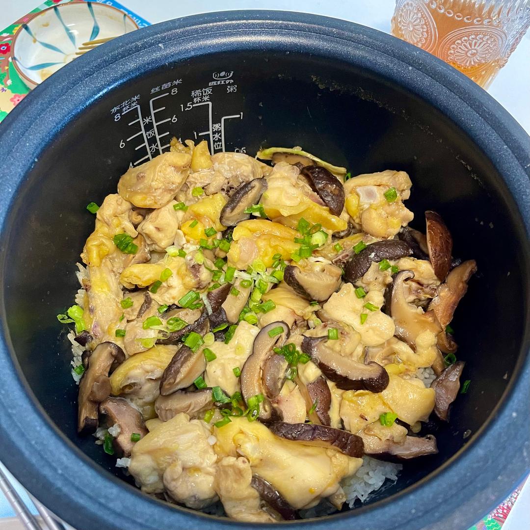 「电饭煲焖饭」之香菇焖鸡