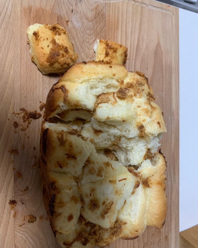 面包机做木糖醇手撕肉松面包