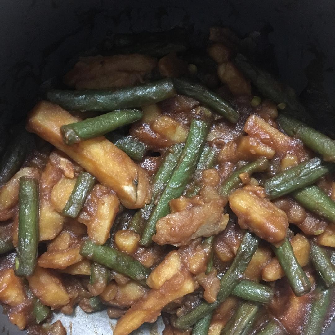 土豆炖豆角
