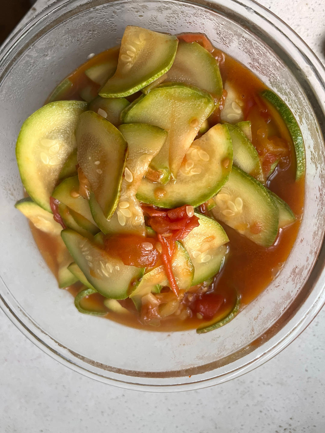 西红柿炒西葫芦