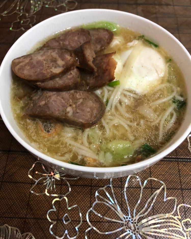 丝瓜鸡蛋面