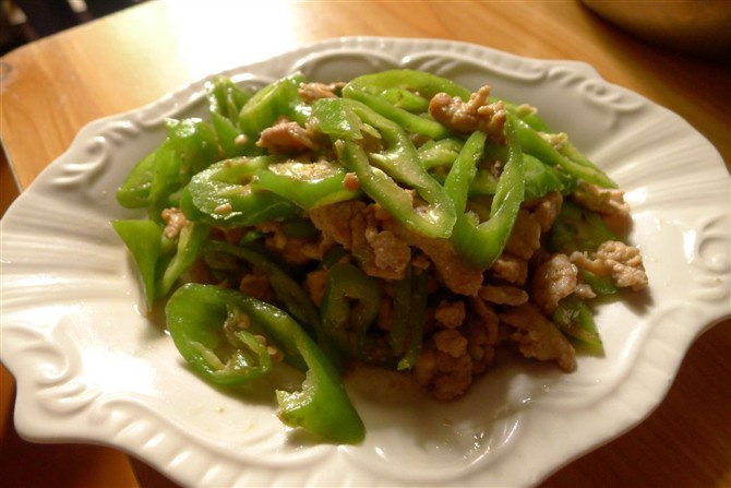豆鼓青椒肉片