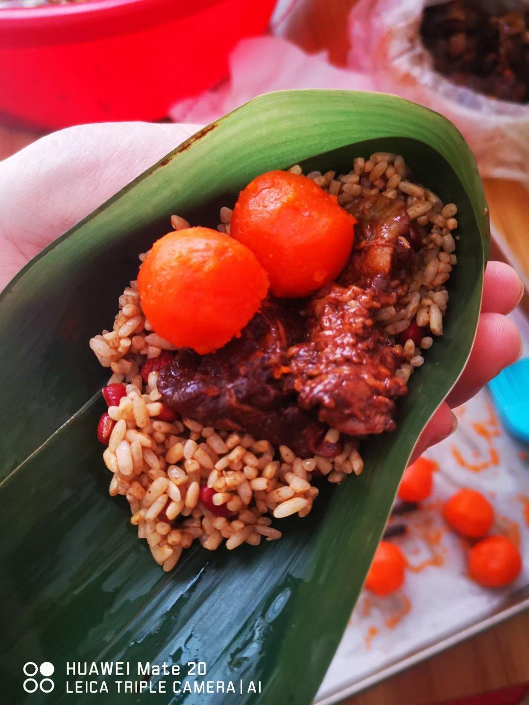 广式咸肉粽（附包粽视频）