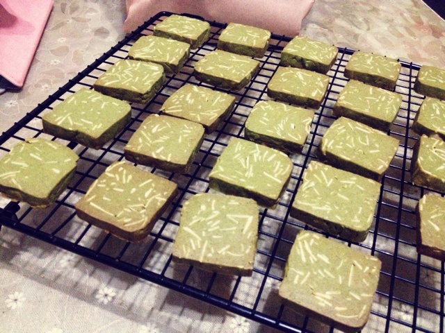 抹茶杏仁饼干