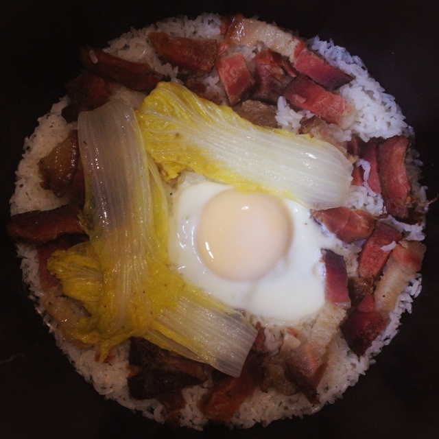 电饭锅版腊肠煲仔饭