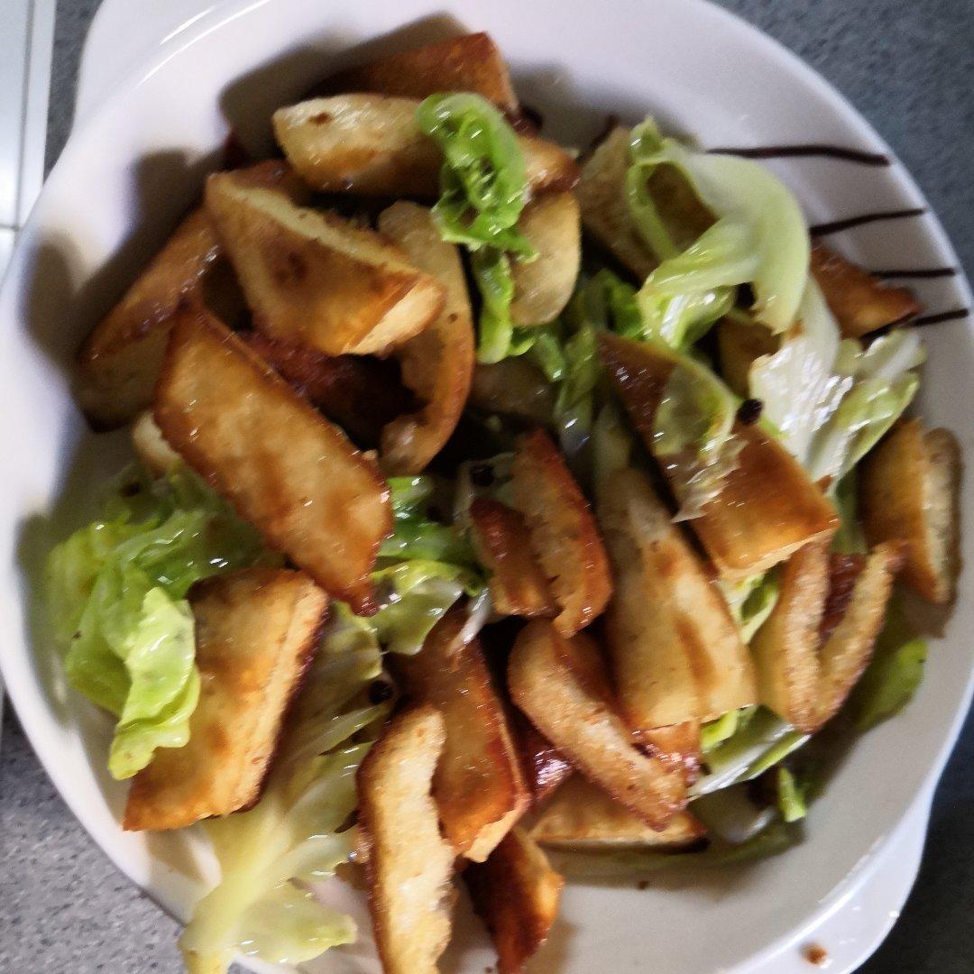 炝莲白炒馕