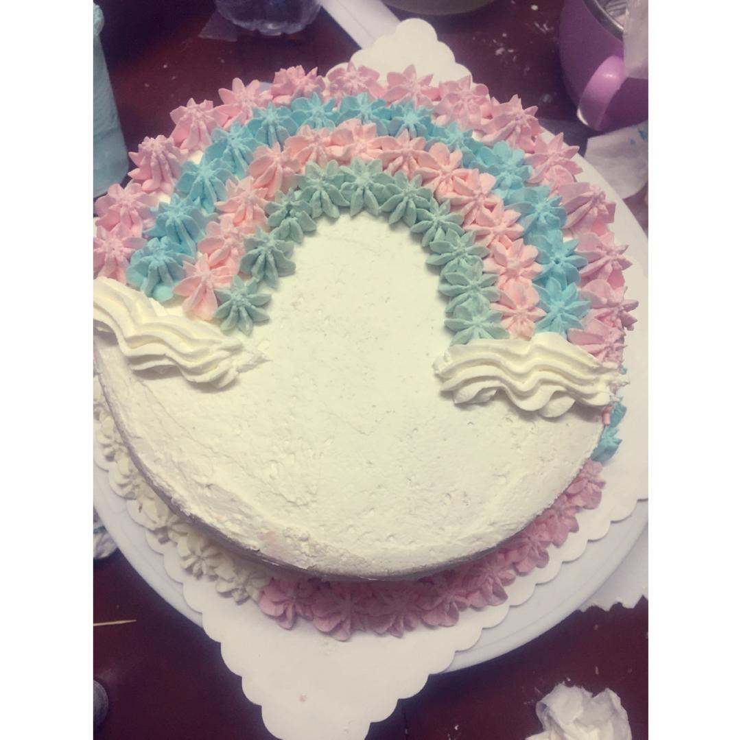 详细的裱花教程--彩虹蛋糕