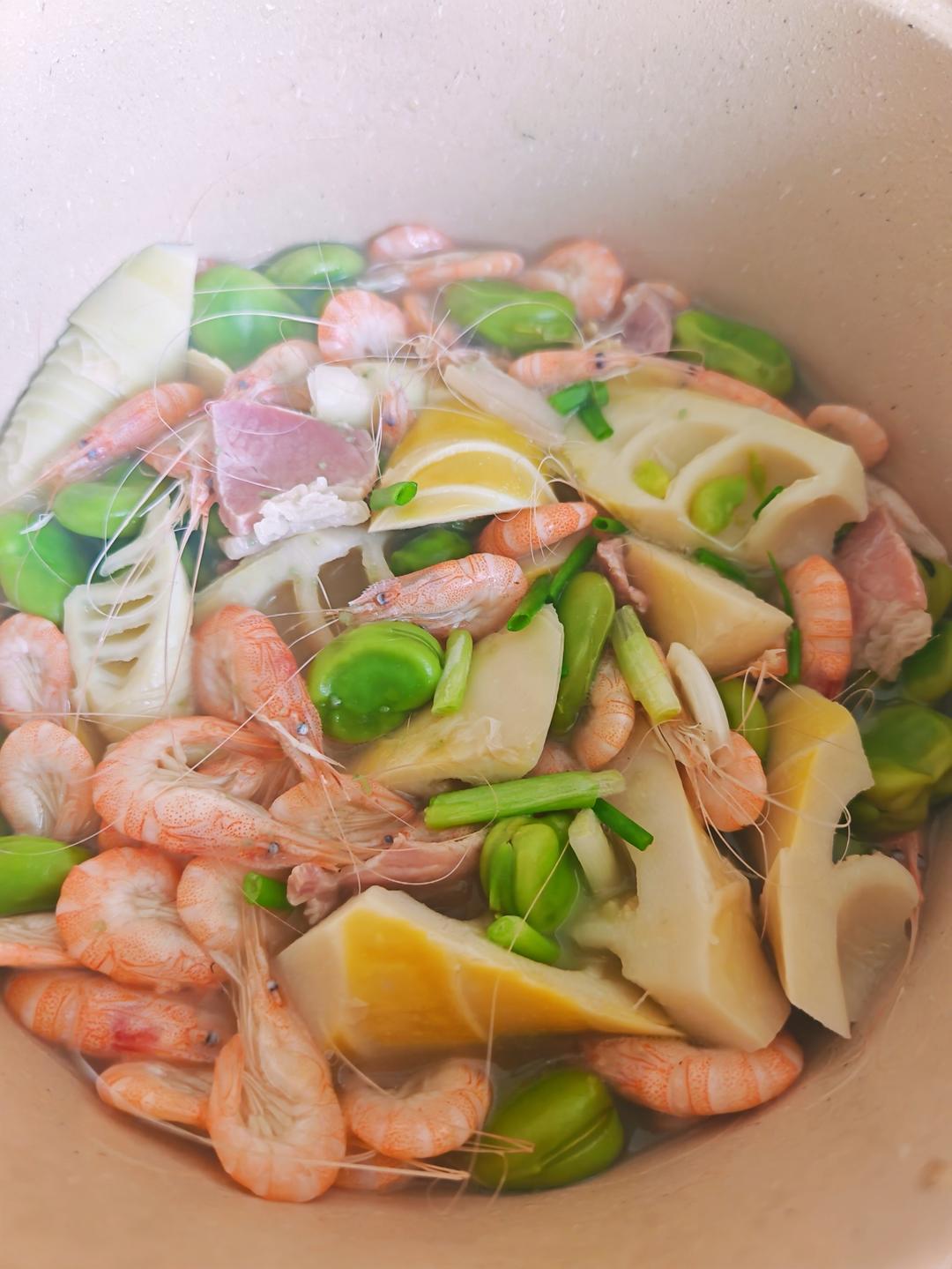 春三鲜（雷笋蚕豆白米虾）