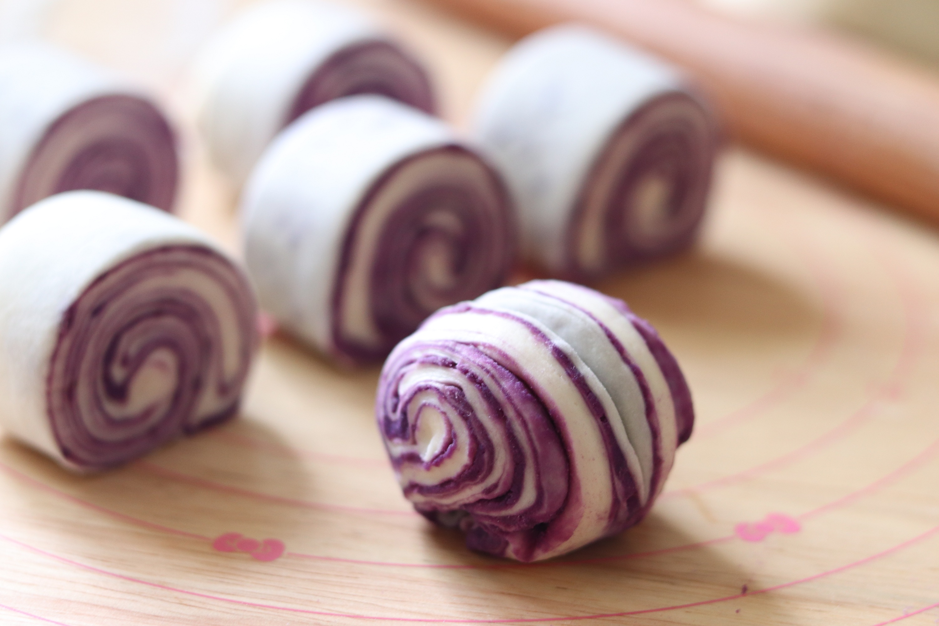 紫薯馅/豆沙馅花卷的做法 步骤13