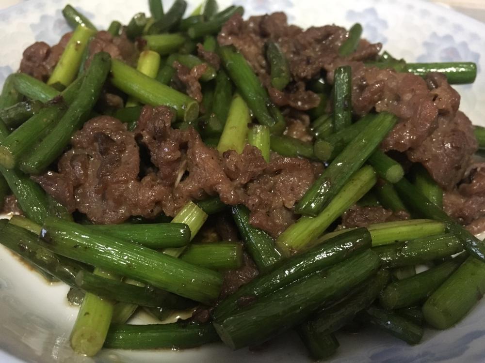 蒜苔炒肉