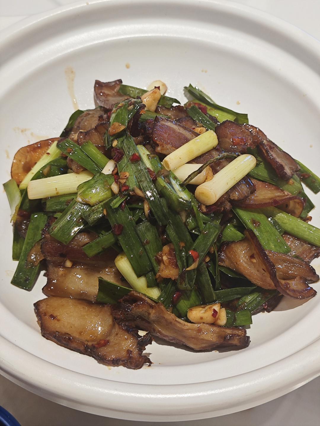 青蒜炒腊肉